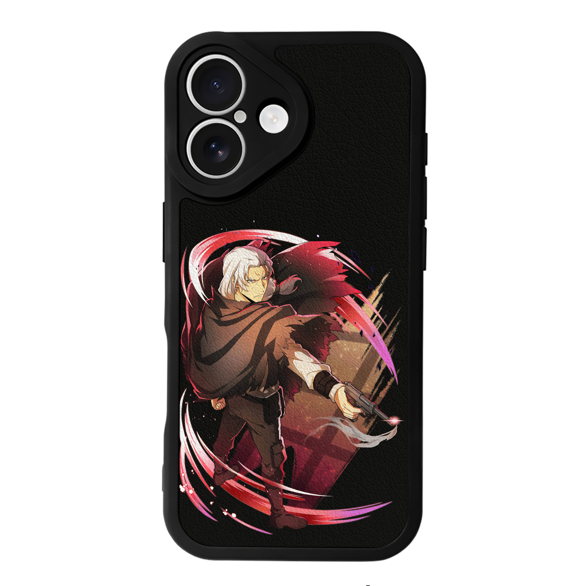 （画像用） 文豪ストレイドッグス Bungo Stray Dogs 【iPhone 16シリーズ対応】シリコンスマホケース（レザー調） 材質：シリコン